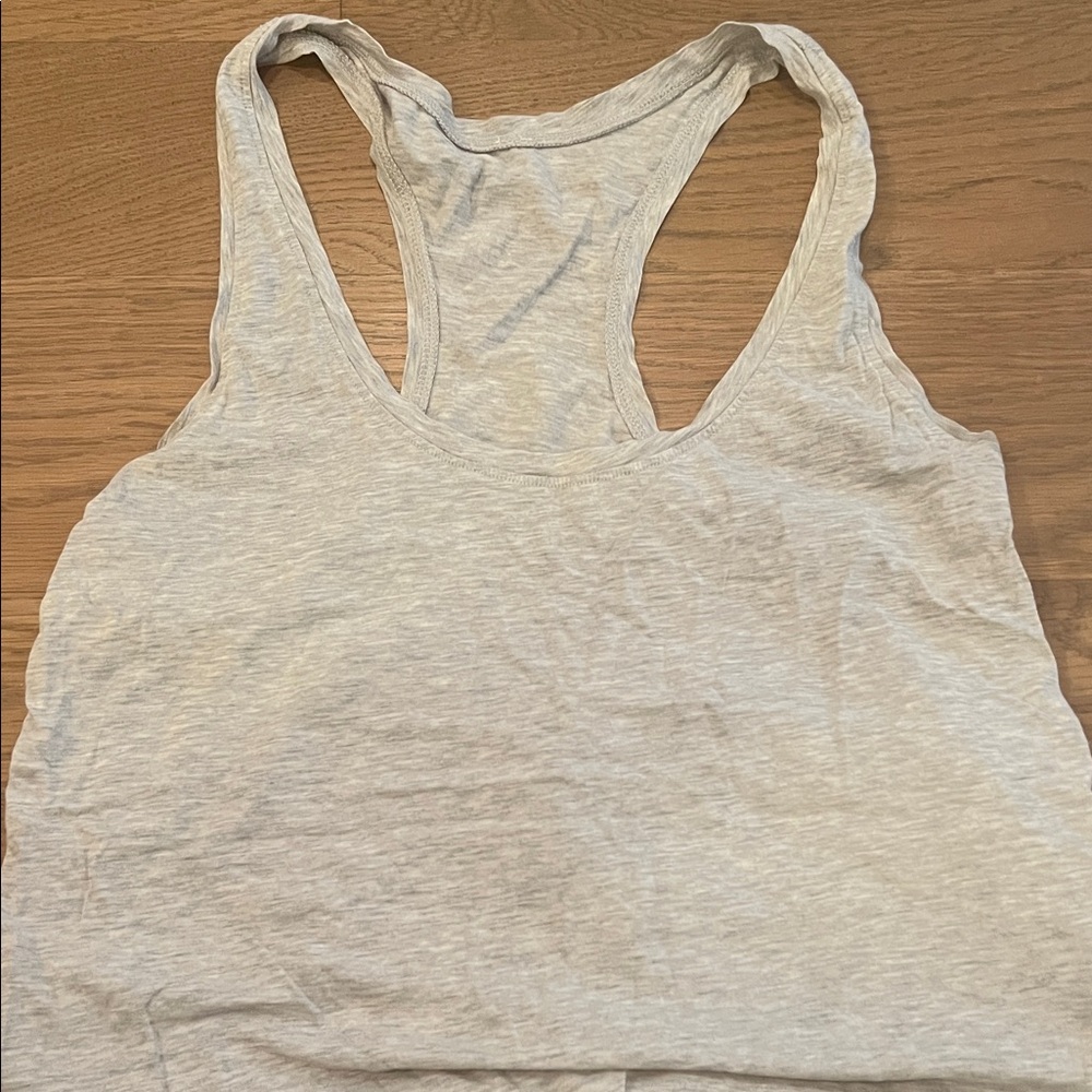 lululemon athletica Light Heather Gray Racerback Tank